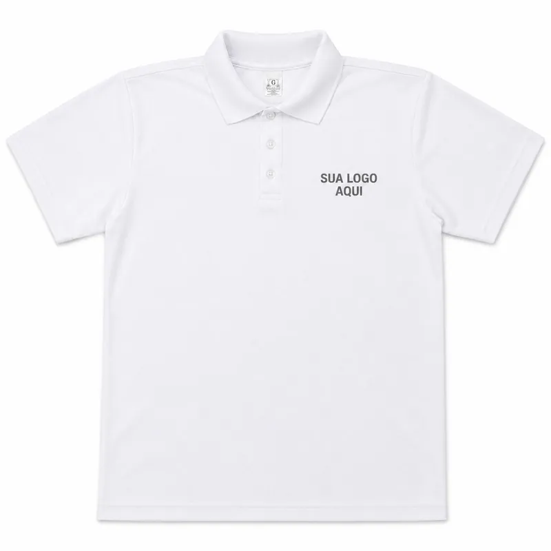 Camiseta polo personalizada — detalhe